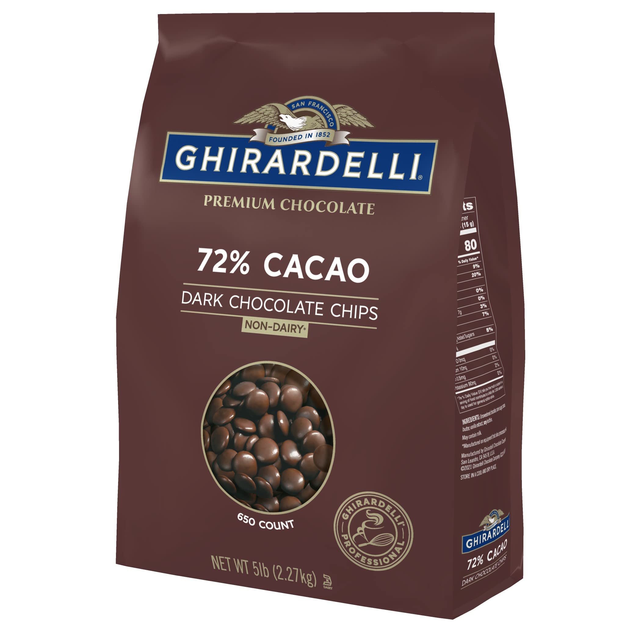 Amazon.com : Ghirardelli Chocolate Company 72% Cacao Dark